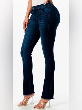 Grace in LA Dark Blue Flare Jeans 💙Size 28